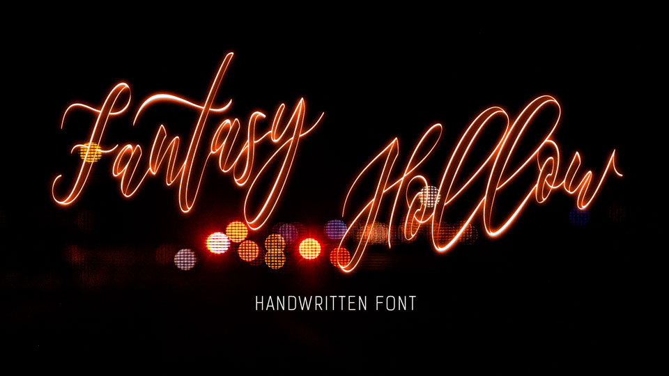 

Fantasy Hollow: An Unique and Beautiful Double Lined Brush Script Font