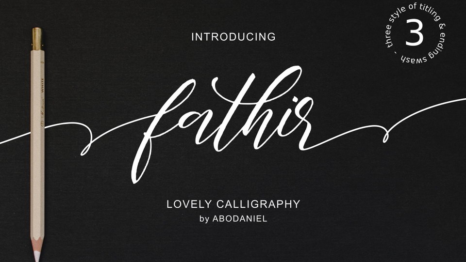 

Fathir Font: An Elegant Handwritten Style for Any Project