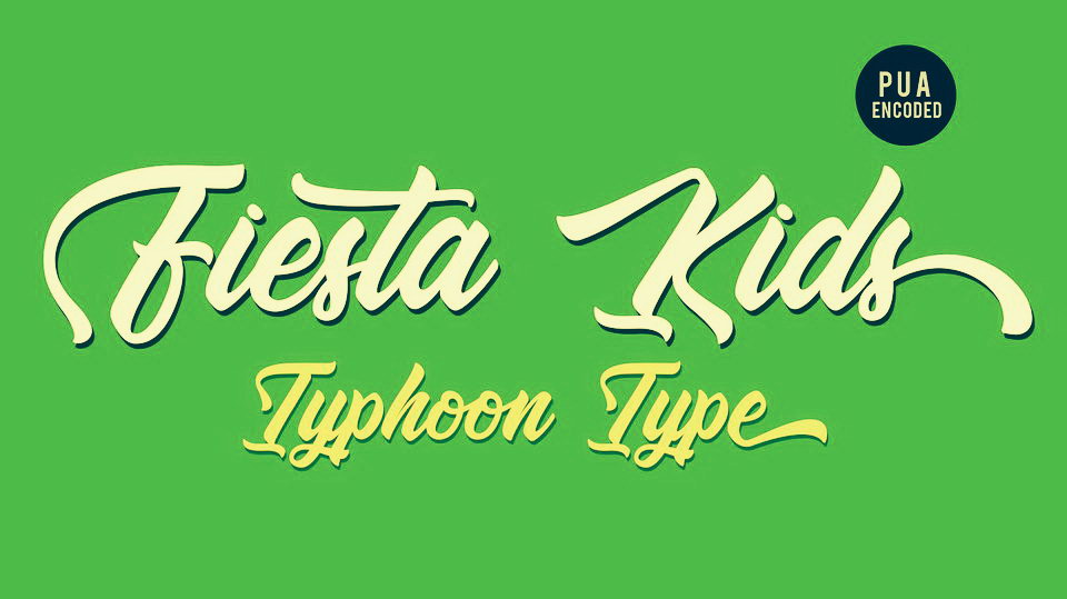 

Fiesta Kids: A Truly Unique Modern Calligraphy Font