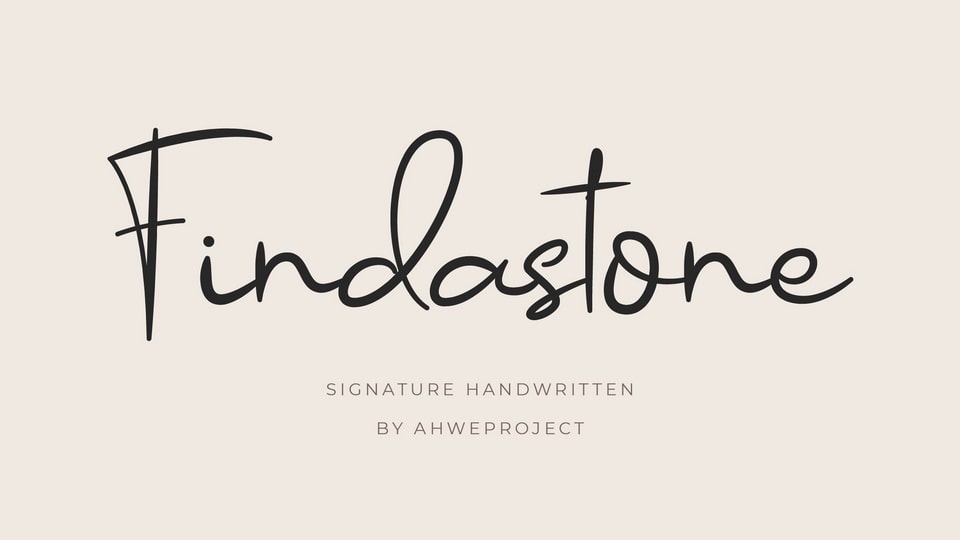 

Findastone: A Beautiful Script Font that Adds a Delicate and Elegant Touch to Any Design