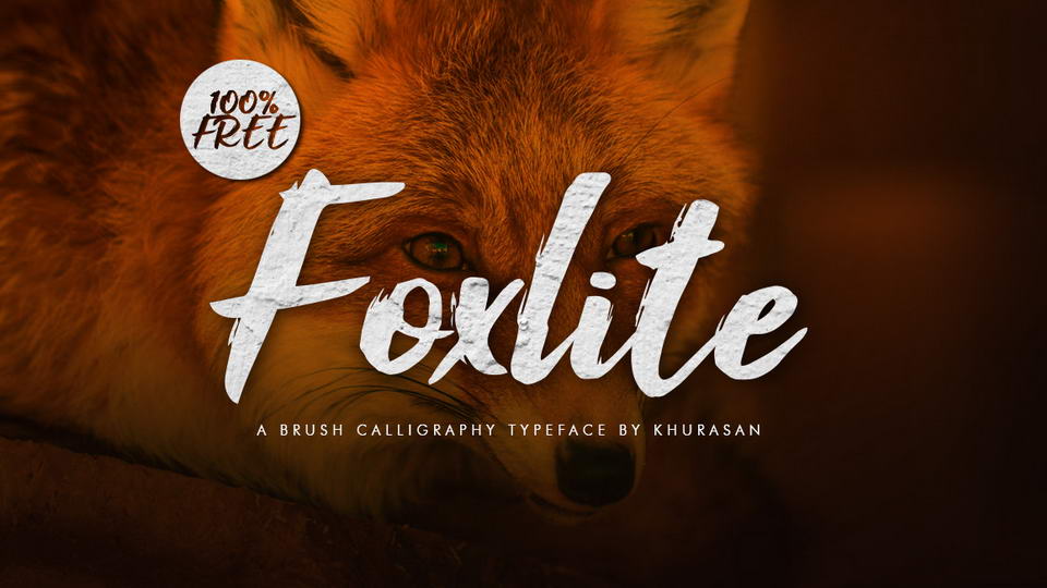 
Foxlite Script - a Free Modern Calligraphy Brush Font