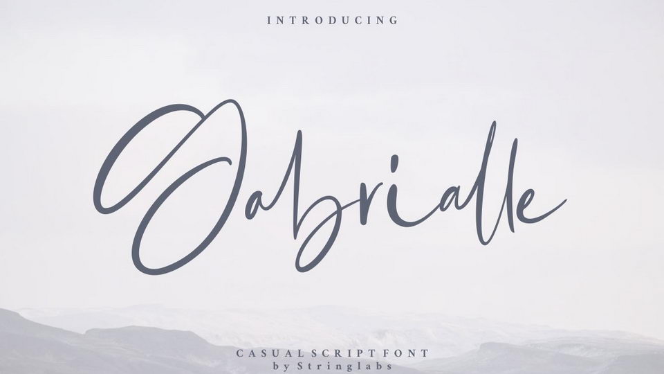 

Gabrialle Font: A Versatile Script Font for Professional and Creative Projects