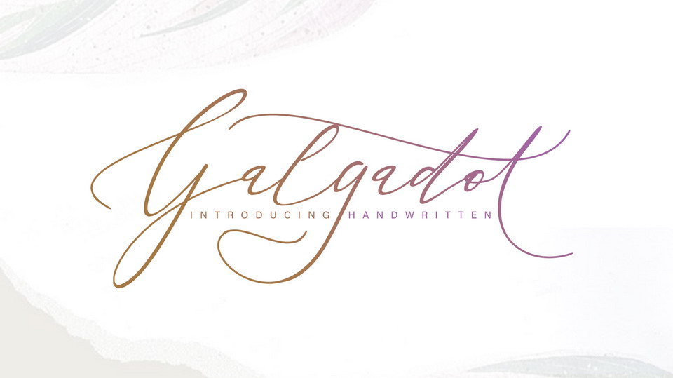 

The Galgadot Font: Sophistication and Elegance for the Fashion Industry