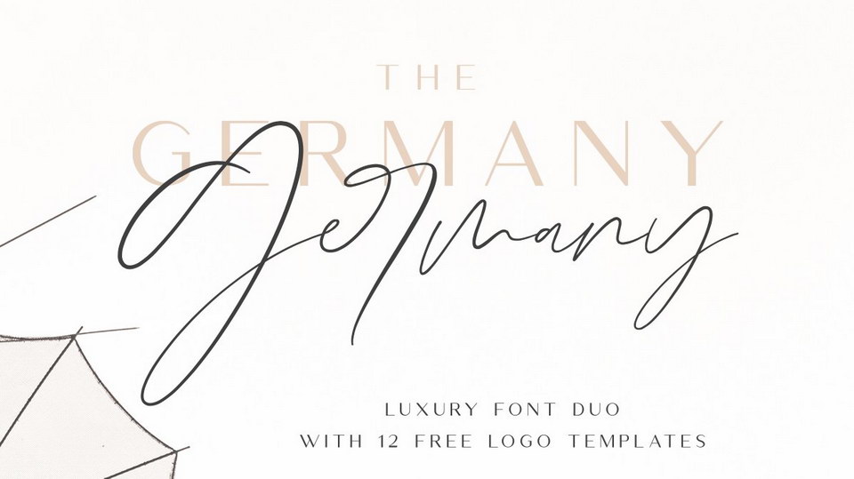 

Germany: A Sophisticated, Stylish Pairing of Script and Sans Serif Fonts for Designers