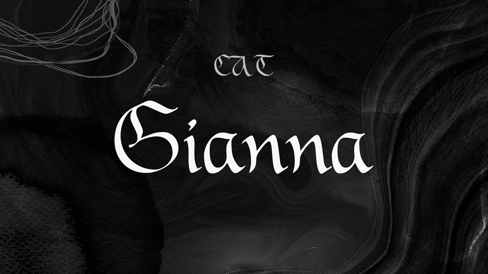 

Gianna: An Elegant Blackletter Typeface