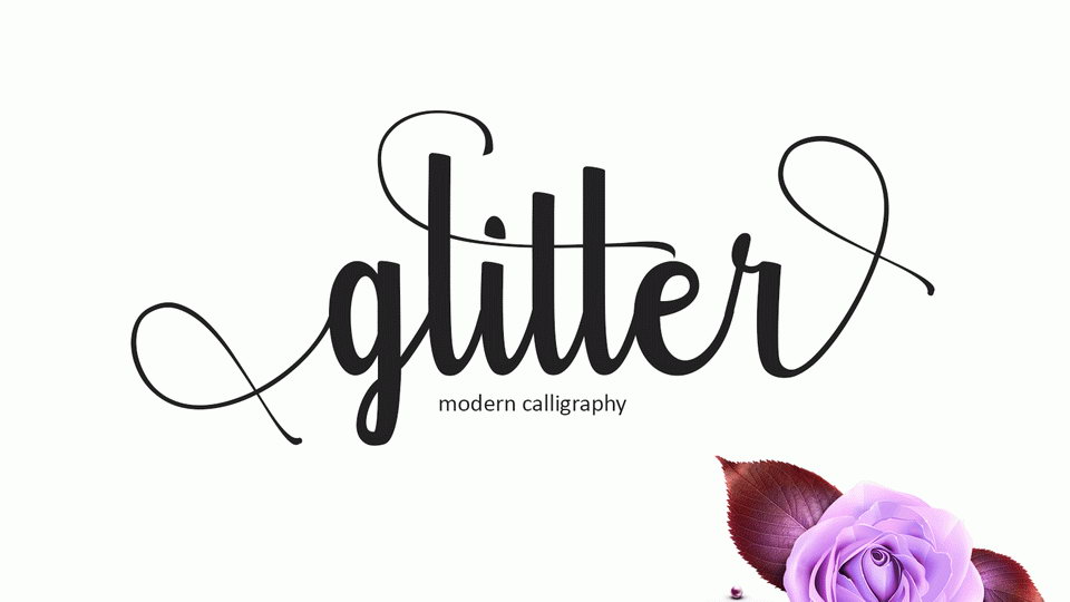 

Glitter Script: A Unique Font that Exudes Endless Charm and Romance