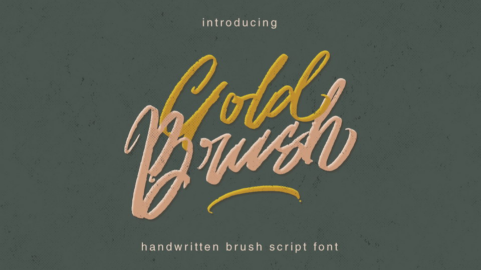 

Gold Brush: An Elegant Handwritten Font with Versatility