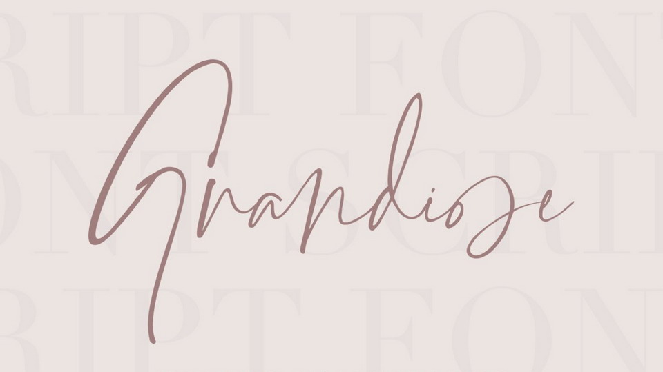 

Grandiose: A Timeless Font for Luxurious Projects