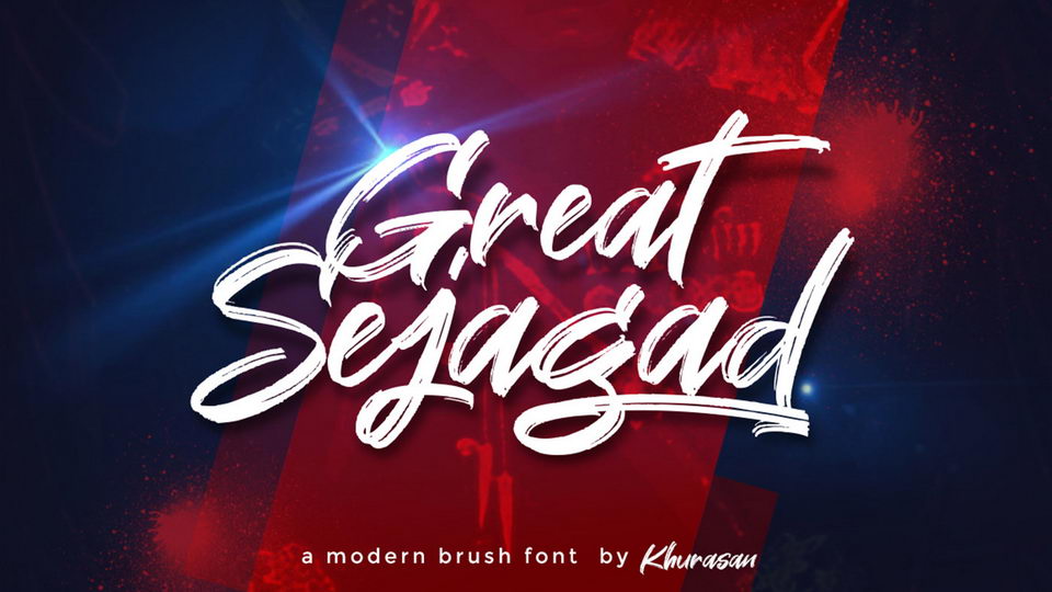 

Great Sejagad: A Bold and Creative Handwritten Rough Brush Font