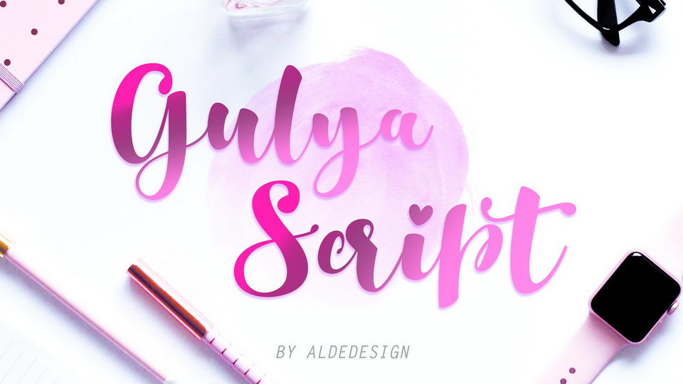 
Gulya Script: Calligraphy Brush Font with Natural Handwriting Touch