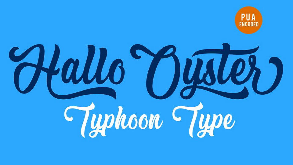 

Hallo Oyster: An Incredibly Versatile Modern Calligraphy Script Font