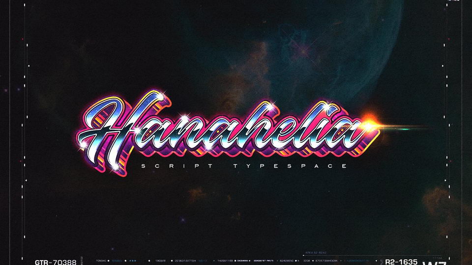 

Hanahelia: A Modern Script Perfect for Designing Visually Stunning Designs in the 80s