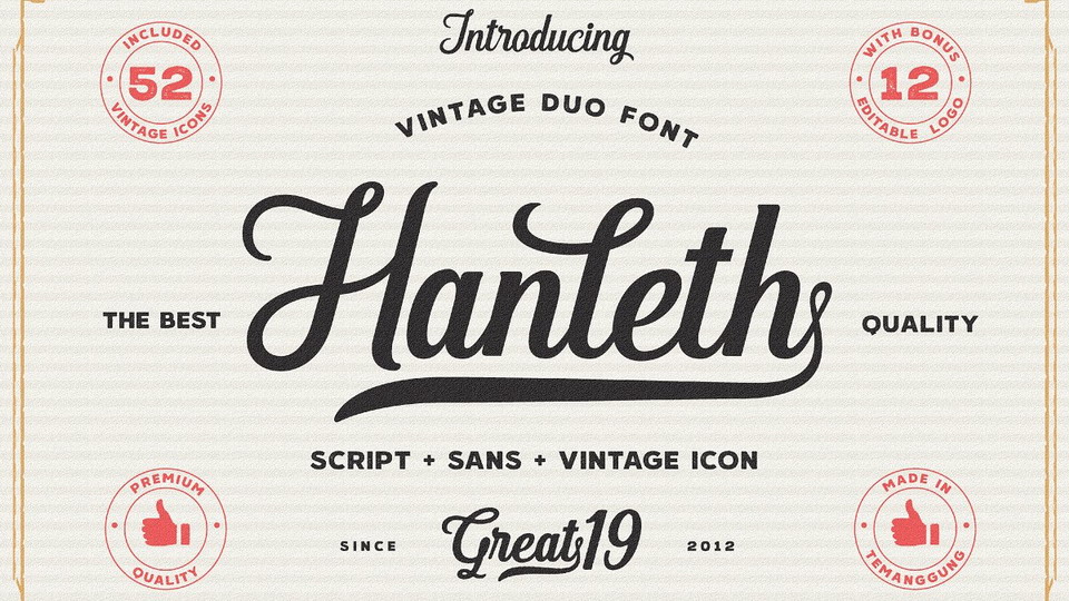 

Handleth: A Unique Combination of Vintage Script and Modern Style