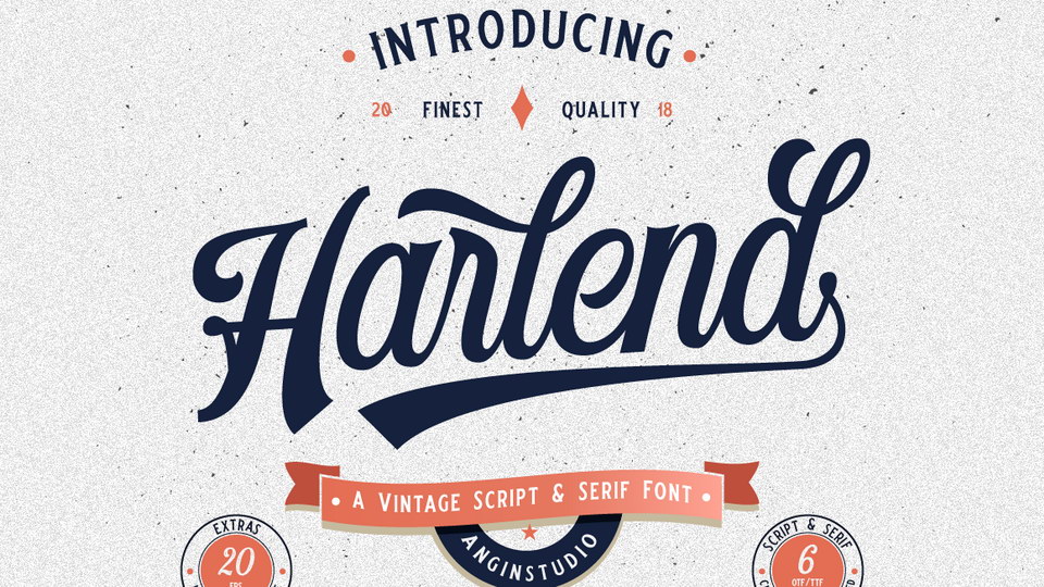 

Harlend: A Timeless Vintage Font for Design Projects