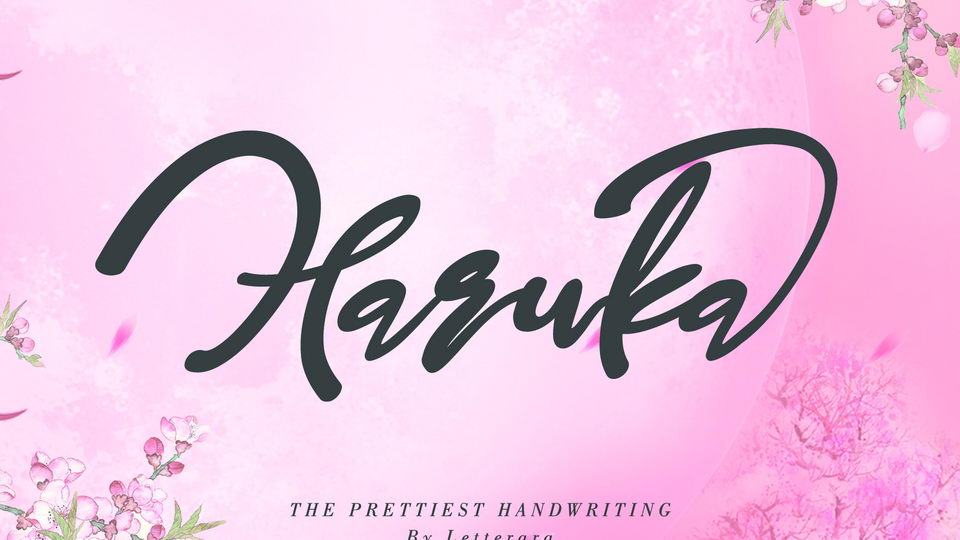  

Haruka Script: An Elegant Handwritten Font with a Strong and Captivating Aesthetic
