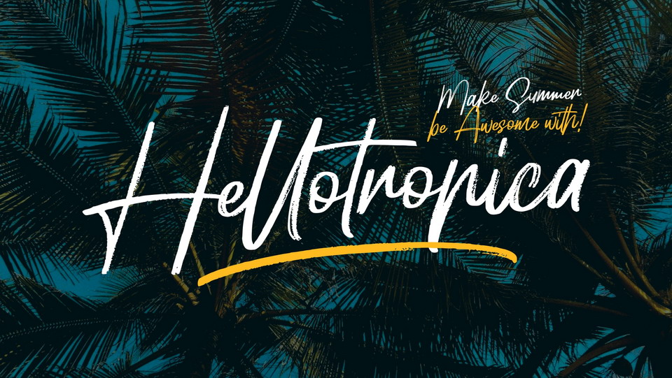 

Hellotropica: An Incredibly Stylish Font with Natural Detail and Perfect Summer Vibes Aesthetic