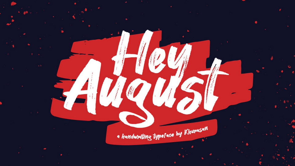 

Hey August: An Incredibly Lively Brush Painted Script Font
