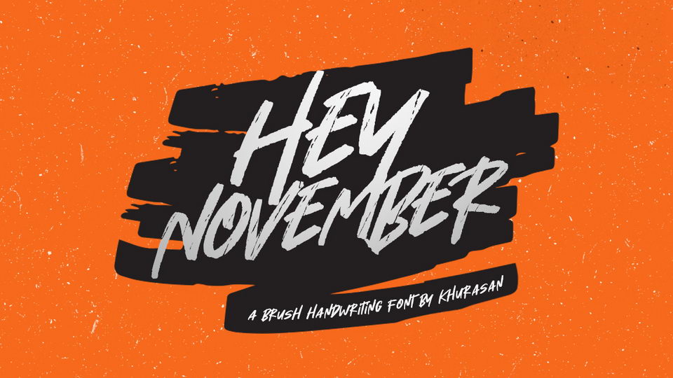 

Hey November: A Sophisticated and Strong Hand-Lettered Brush Font