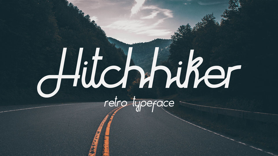 

Hitchhiker Font Family Captures the Essence of Mid-20th Century America