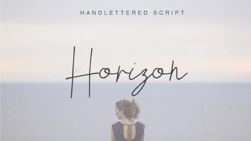
Horizon: A Free Signature Style Handmade Font