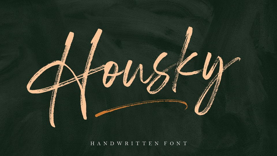 

Housky: A Unique Handwritten Font with a Distinctive Sharp Texture Brush