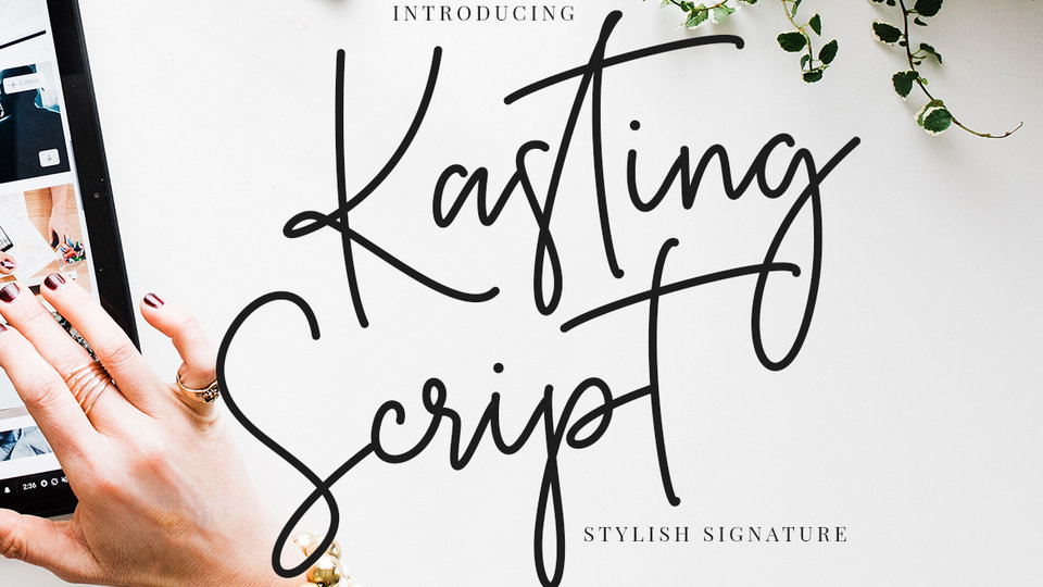 

Kasting Script Signature: Ideal for Those Looking to Make a Statement with Their Project