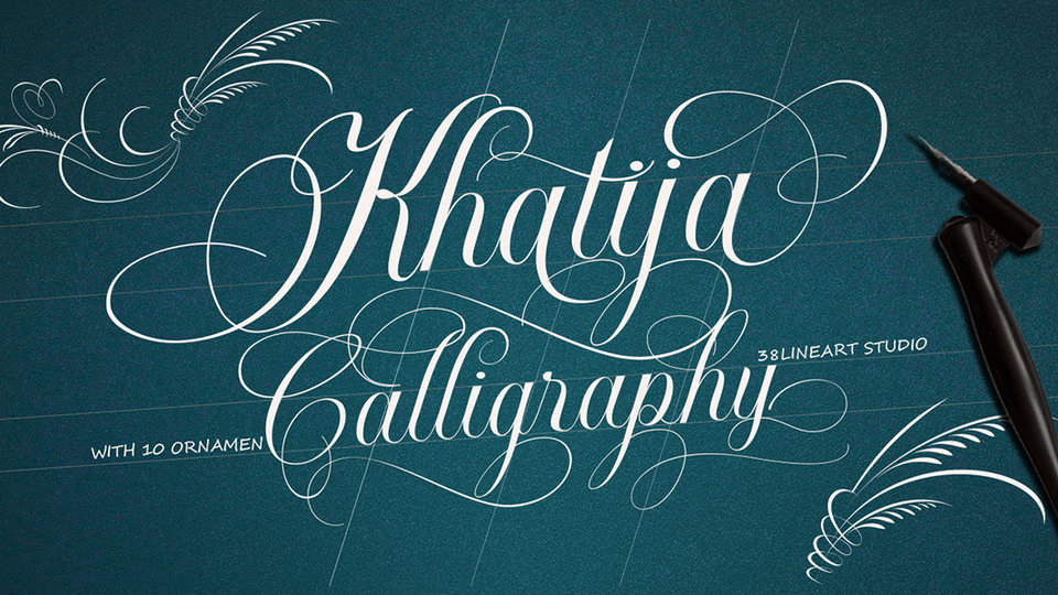 

Khatija Calligraphy Font: An Exquisite Calligraphy Font with a Unique Look