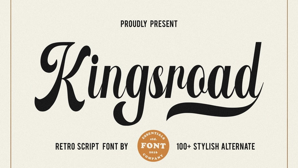 

Kingsroad: An Ideal Font for Product Packaging, Branding, Magazines, Social Media, and Weddings