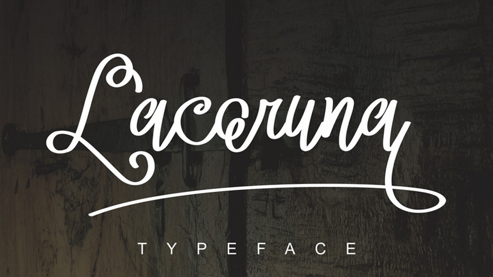 

Lacoruna: A Beautiful, Curling Hand-Scripted Font