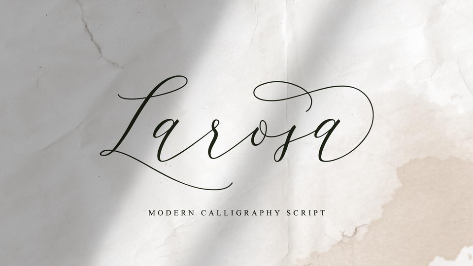 

Larosa - A Luxurious, Modern Font for Design Projects