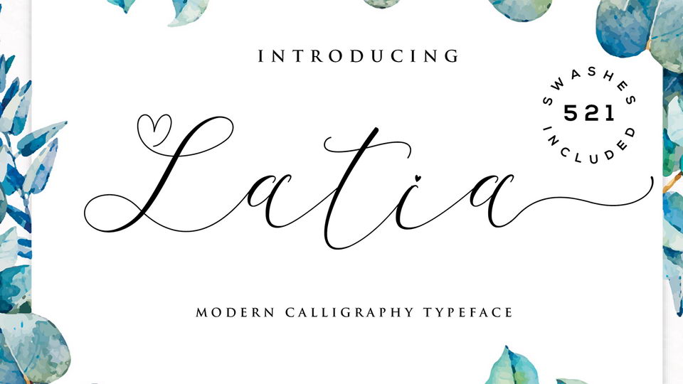  

Latia: An Elegant and Romantic Handwritten Script Font
