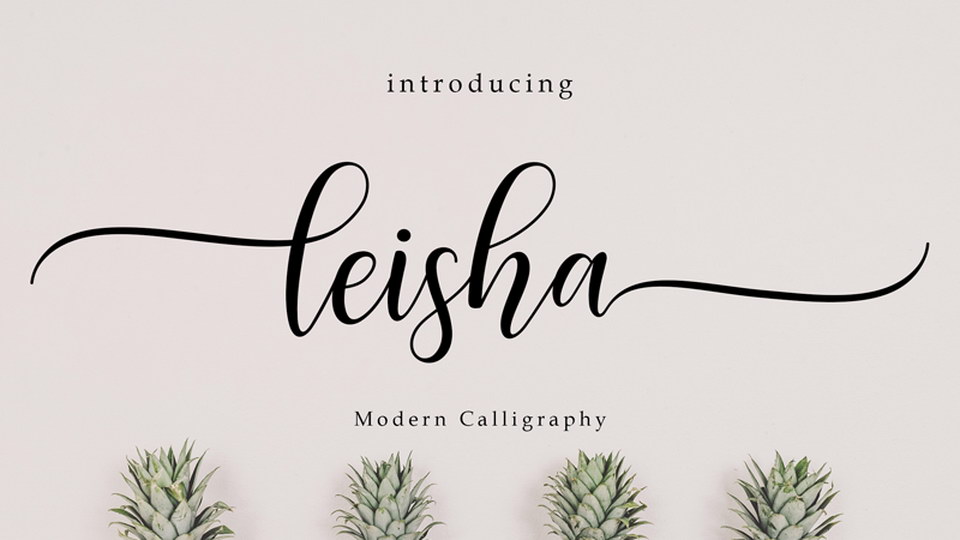 

Leisha - An Exquisite Modern Calligraphy Script Font