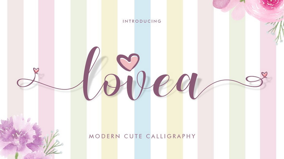 

Lovea Script Font: A Perfect Choice for Adding a Touch of Romance to Any Project