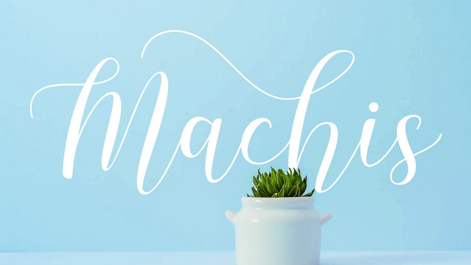 

Machis: An Elegant Modern Calligraphy Typeface