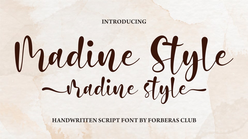 
Madine Style - Fancy and Elegant Handcrafted Font