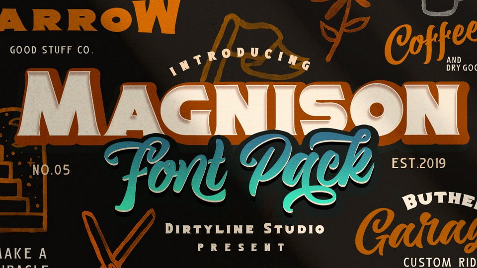 

Magnison: A Stunning Script Font With a Retro Flair