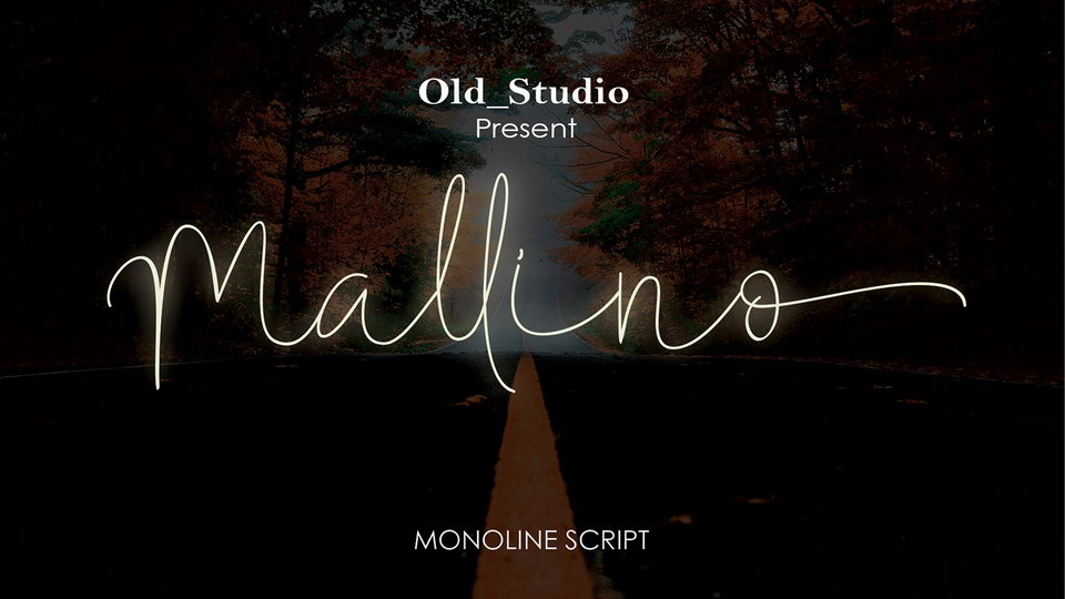 

Mallino Script: A Modern and Elegant Monoline Cursive Script Font
