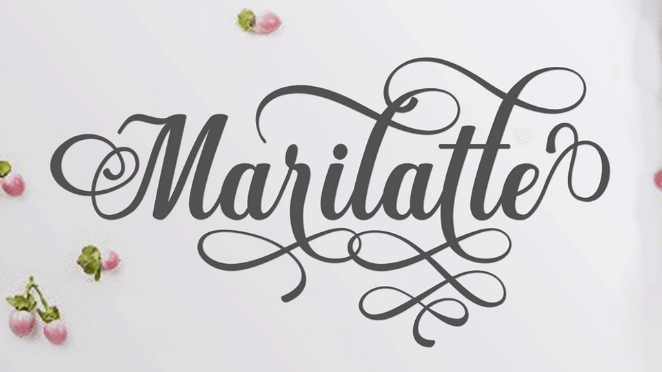 

Marilatte Script: An Exquisite Modern Calligraphy Font with an Elegant, Graceful Lineage