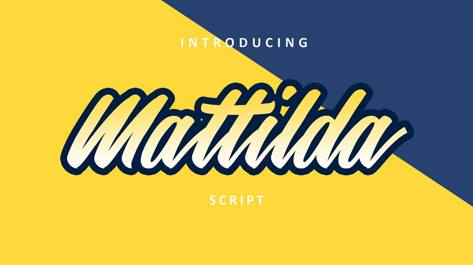 
Mattilda - Free Passionate and Stylish Hand Lettered Font