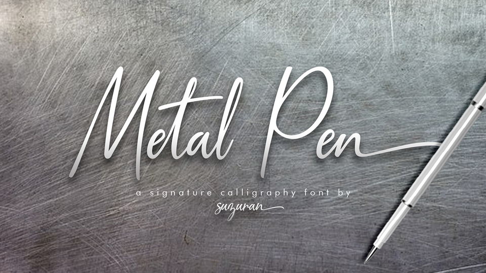 

Metal Pen: A Handmade Script Font That is Both Visually Appealing and Versatile