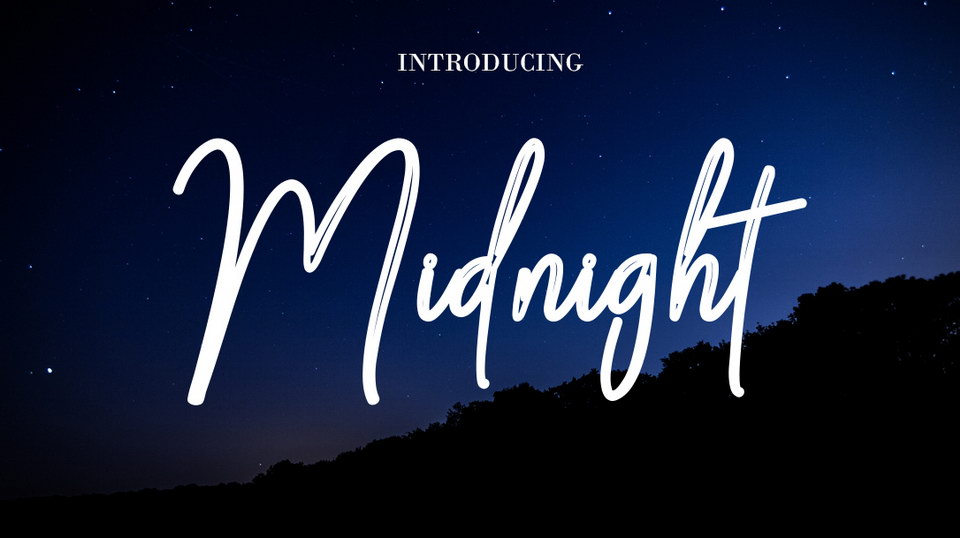 

Midnight Script: A Beautiful, Versatile Font with Two Styles - Clean and Outlined
