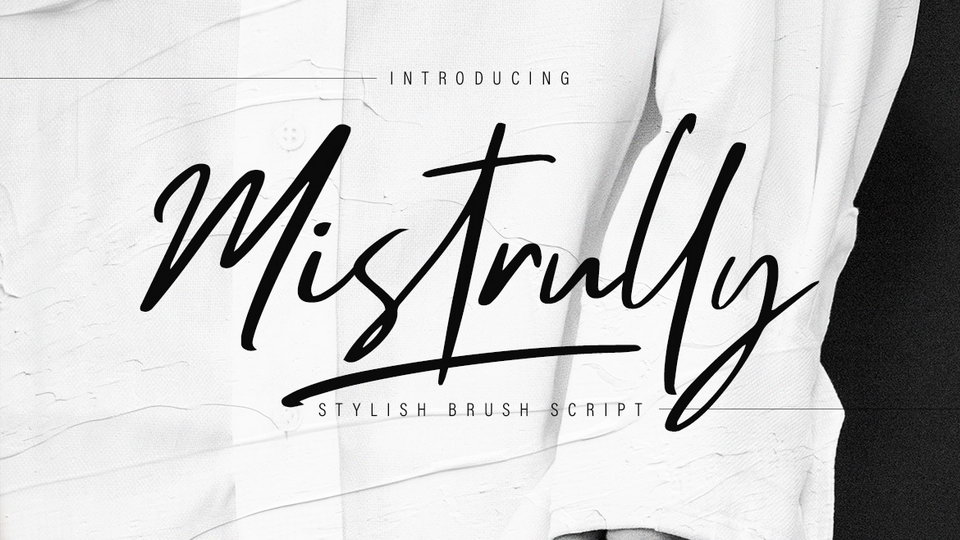 

Mistrully: An Exquisite Brush Script Font for Any Project