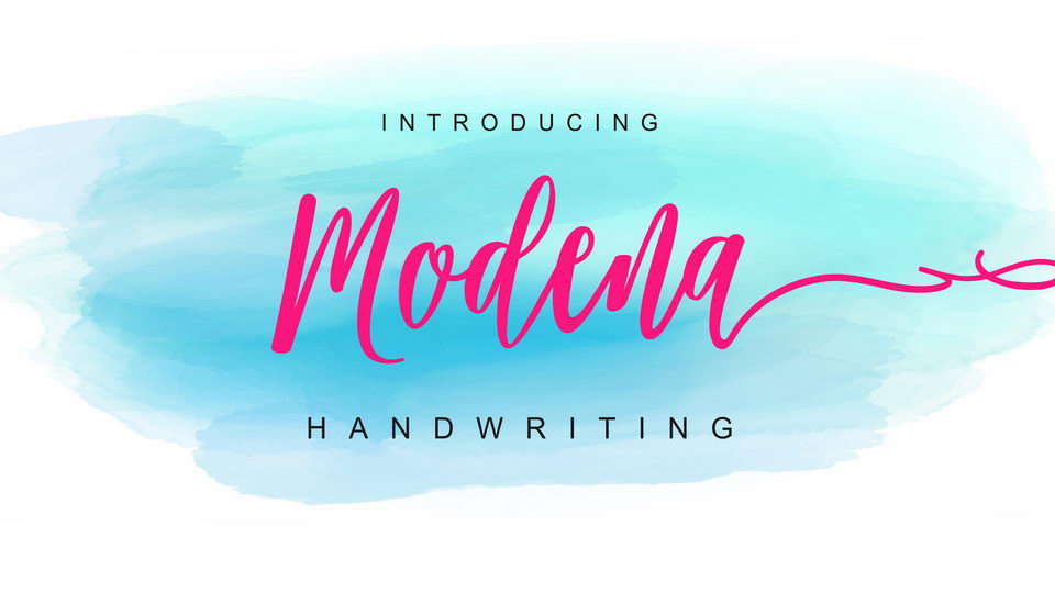 
Modena Script - A Beautiful Handwriting Font