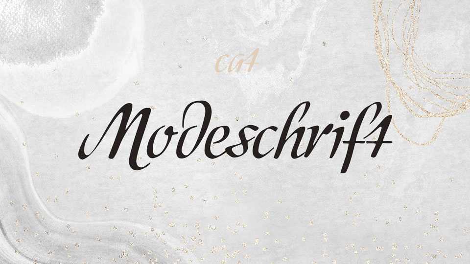 

Modeschrift: A Timeless, Beautiful Font Inspired by German Sign Painting in the 20th Century