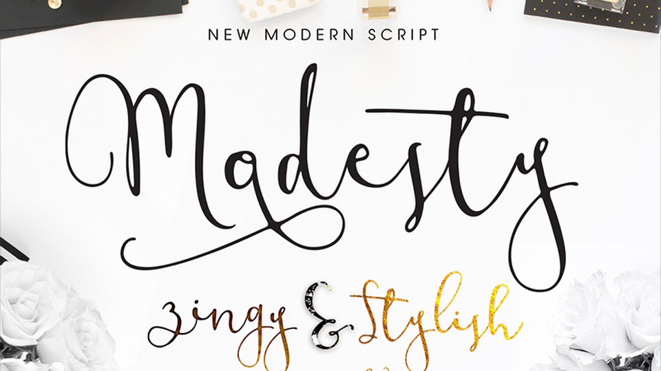 

Modesty: A Modern Calligraphy Font with a Unique Dancing Baseline