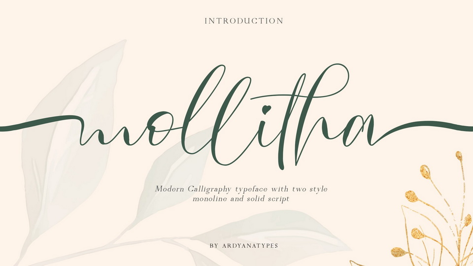 

Mollitha: An Exquisite Font with a Unique and Attractive Look
