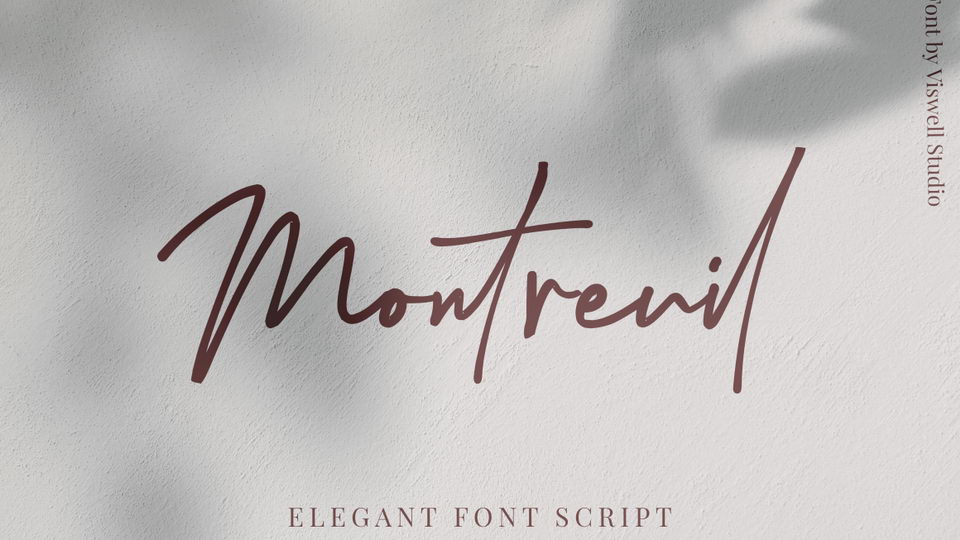 

Montreuil: An Exquisite Font That Perfectly Captures the Beauty of Handwritten Text