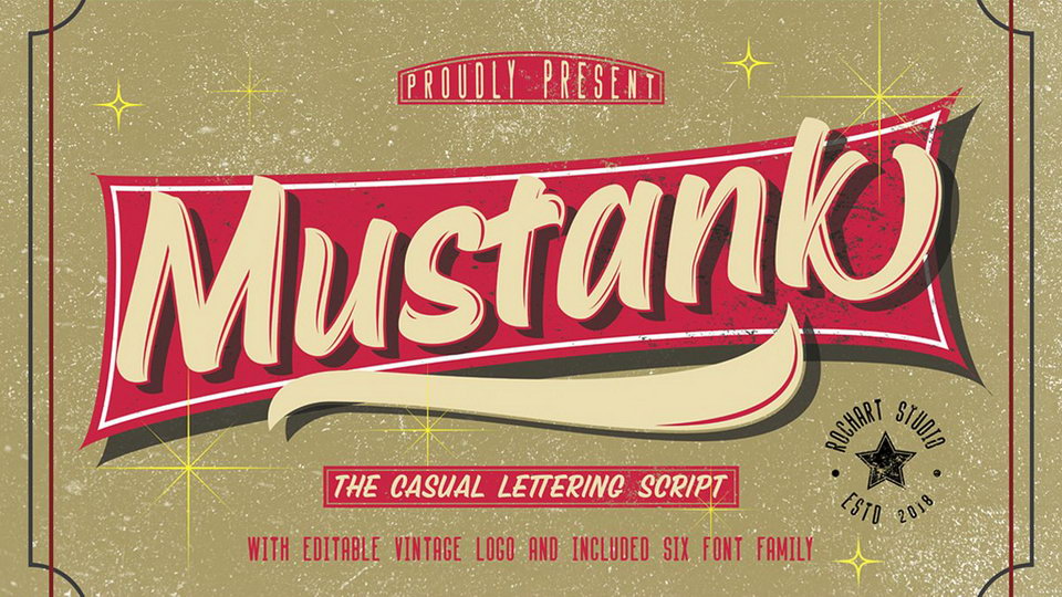 

Mustank: A Stylish Lettering Script with a Full Suite of Fonts for Any Design Project