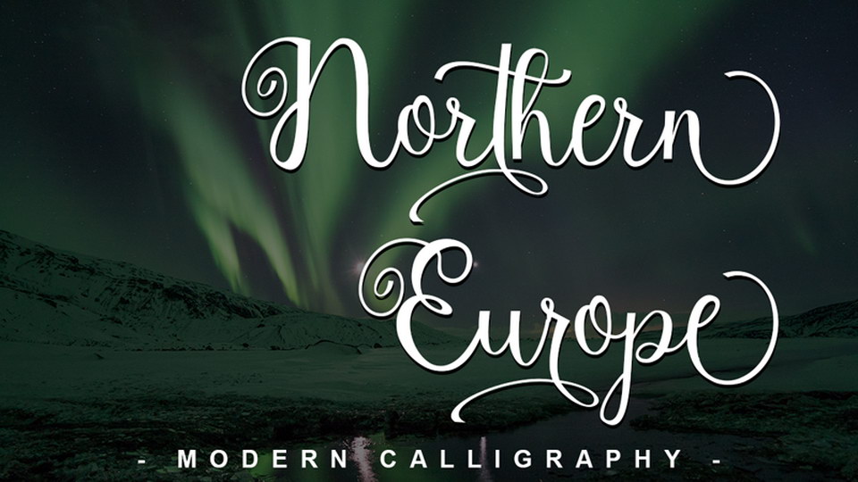 

The Beauty of Northern European Modern Calligraphy Script