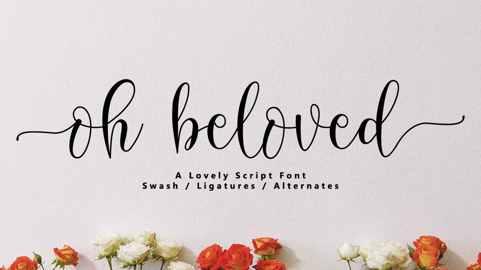 

Oh Beloved: A Modern Calligraphy Script with an Exquisite Set of Swashes